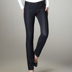 JOE'S Jeans Geraldine Straight Leg Slim Fit Size 25 in dark Wash.